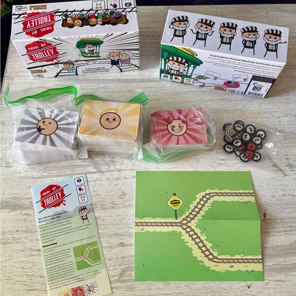 Trial by Trolley by Cyanide & Happiness Party Board Game with Modifier Pack - Picture 12 of 12